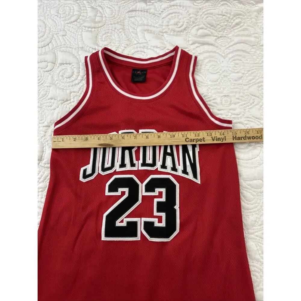 Jordan 23 Youth Basketball Jersey Dress Red Size XL 13-15Years NBA Style